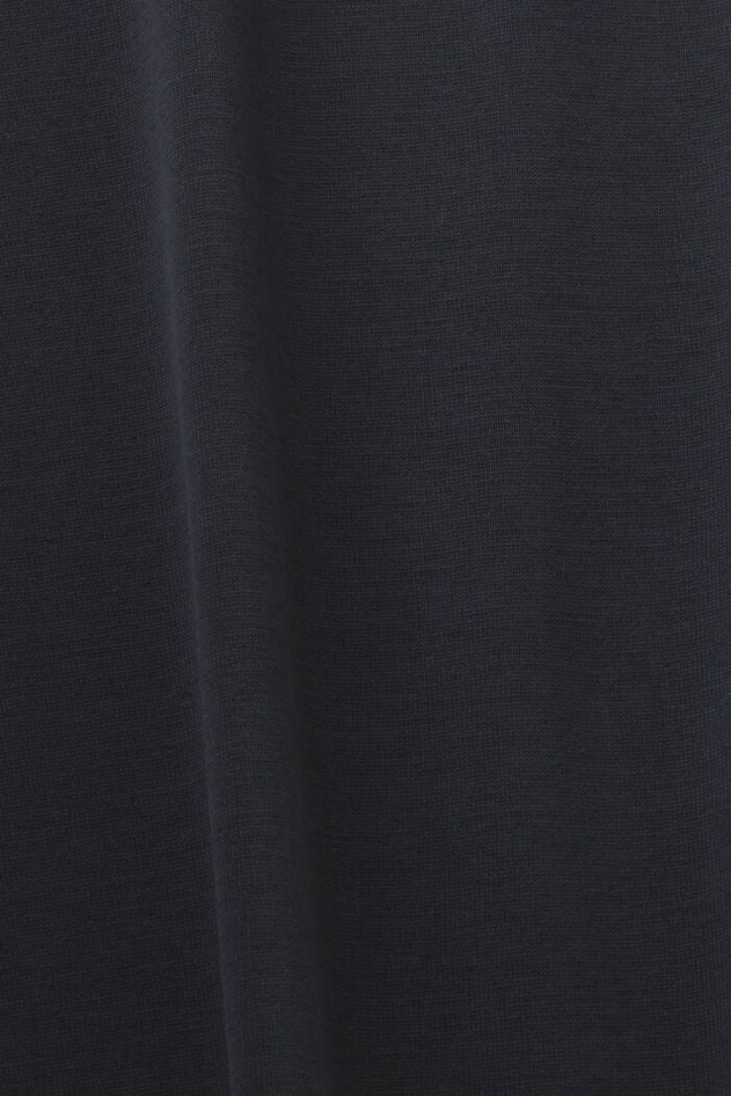 Dámské Tričko Esprit Plain Černé | AME932450
