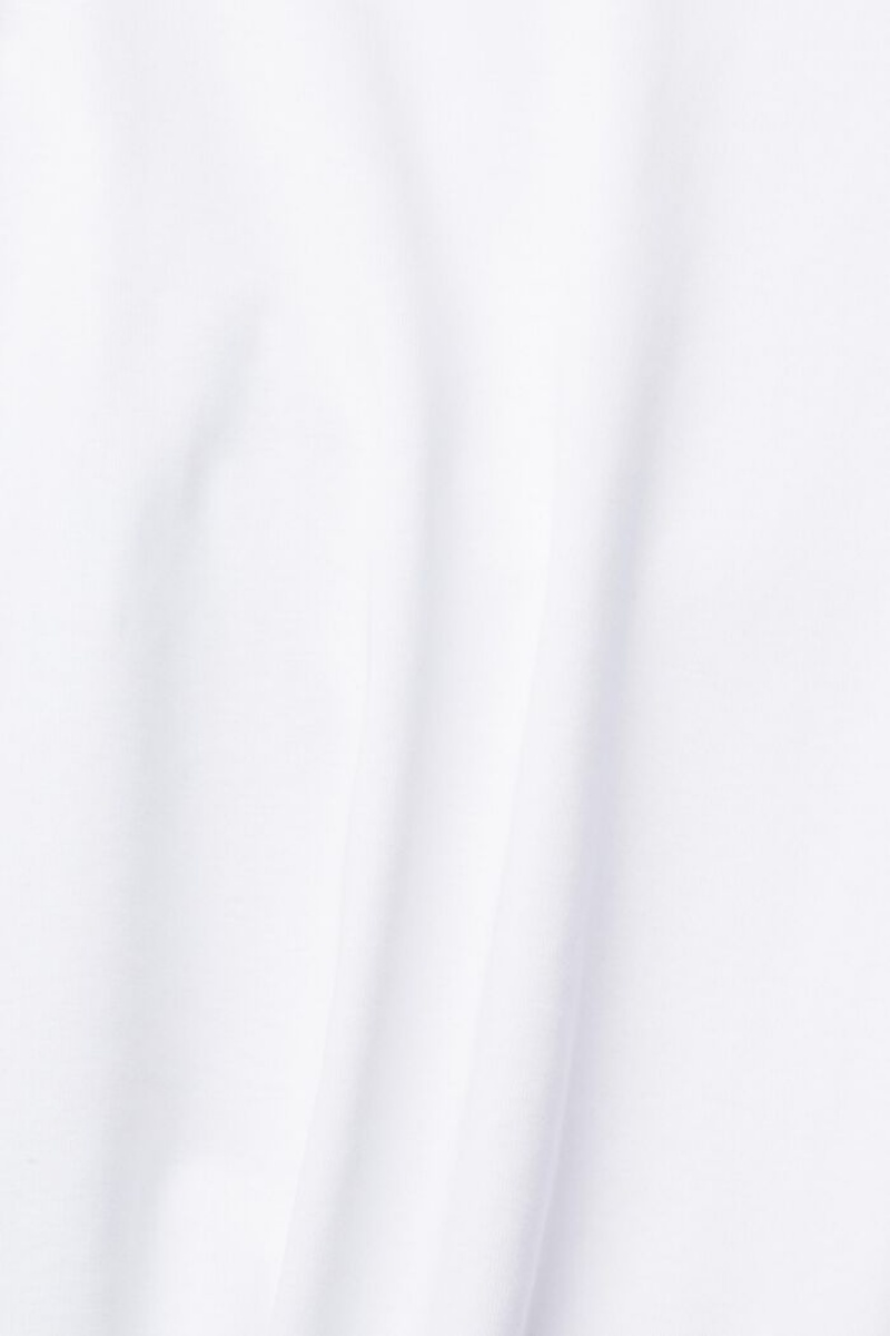 Dámské Tričko Esprit Rhinestones Logo Bílé | YTB125609