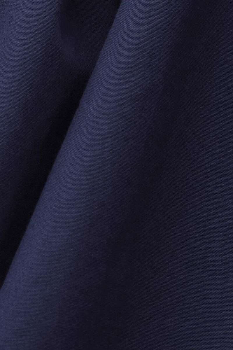 Dámské Šaty Esprit Bavlněné Midi Tmavě Blankyt | ZKH247398