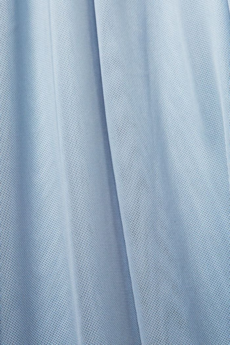 Dámské Šaty Esprit Elastic Pasem Mesh Světle Blankyt Levandule | AQG069873