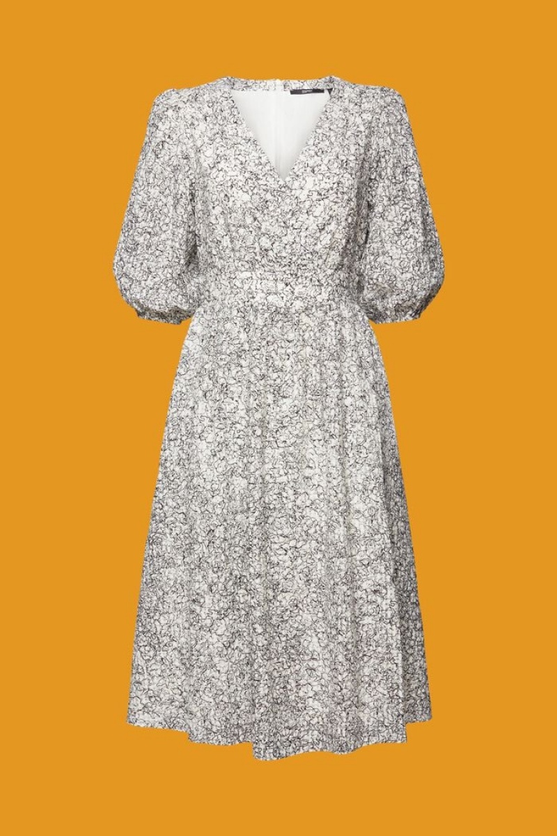 Dámské Šaty Esprit Light Woven Bílé Černé | LCB936845