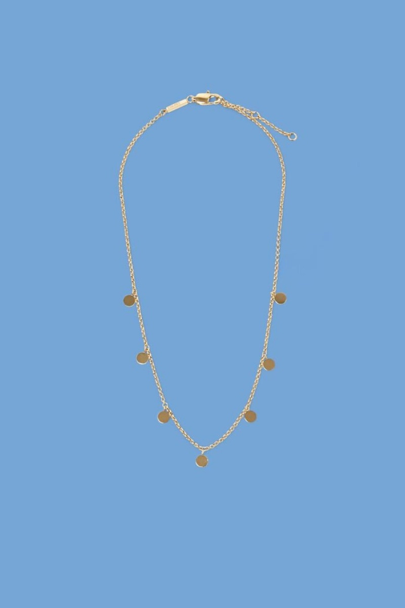 Dámské Šperky Esprit Round Pendant Necklace Zlaté | JLF279036