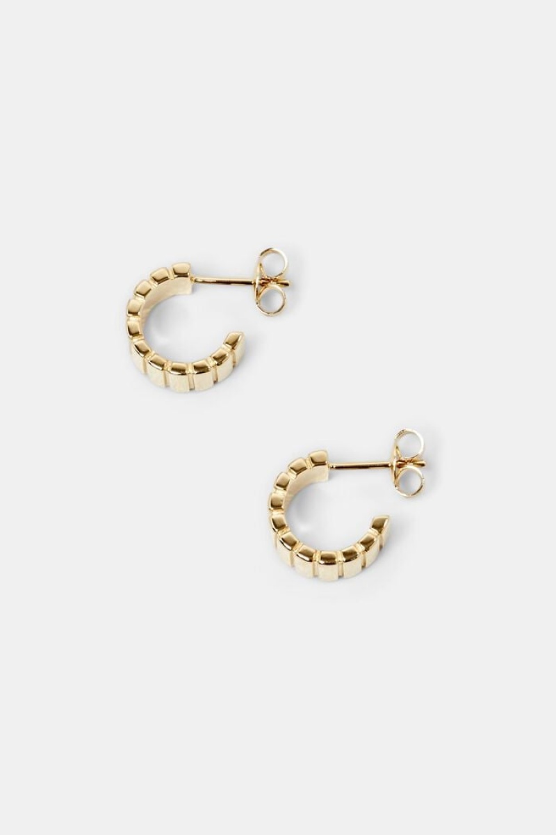 Dámské Šperky Esprit Small Hoop Earrings,Sterling Silver Zlaté | PZK469278