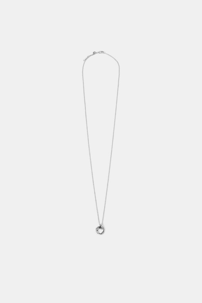 Dámské Šperky Esprit Triple Interlocking Pendant Necklace Stříbrné | MCV356124