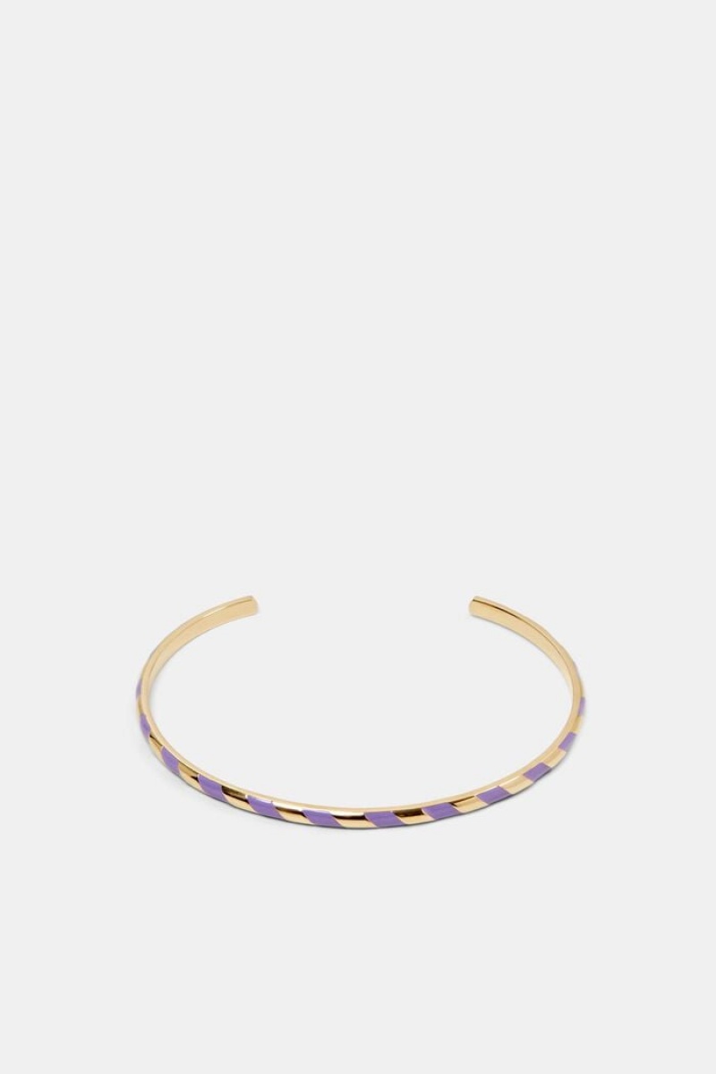 Dámské Šperky Esprit Two-tone Stainless Steel Bangle Fialové | YVS421967