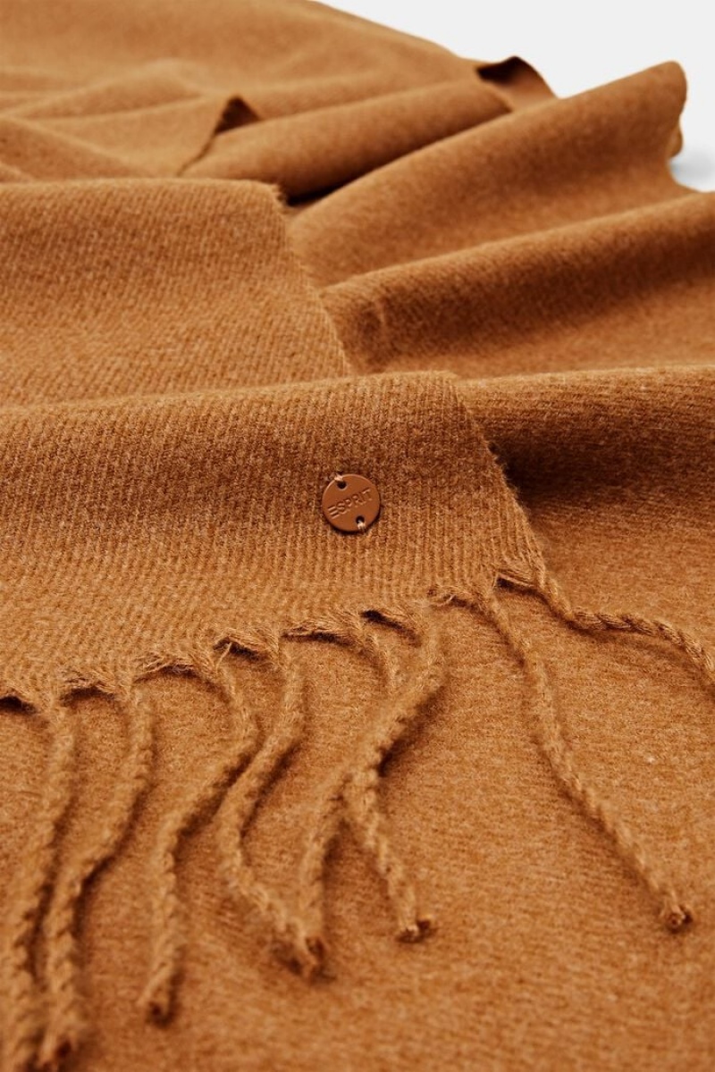 Dámské Šátky Esprit Fringed Hnědé | TGI428679