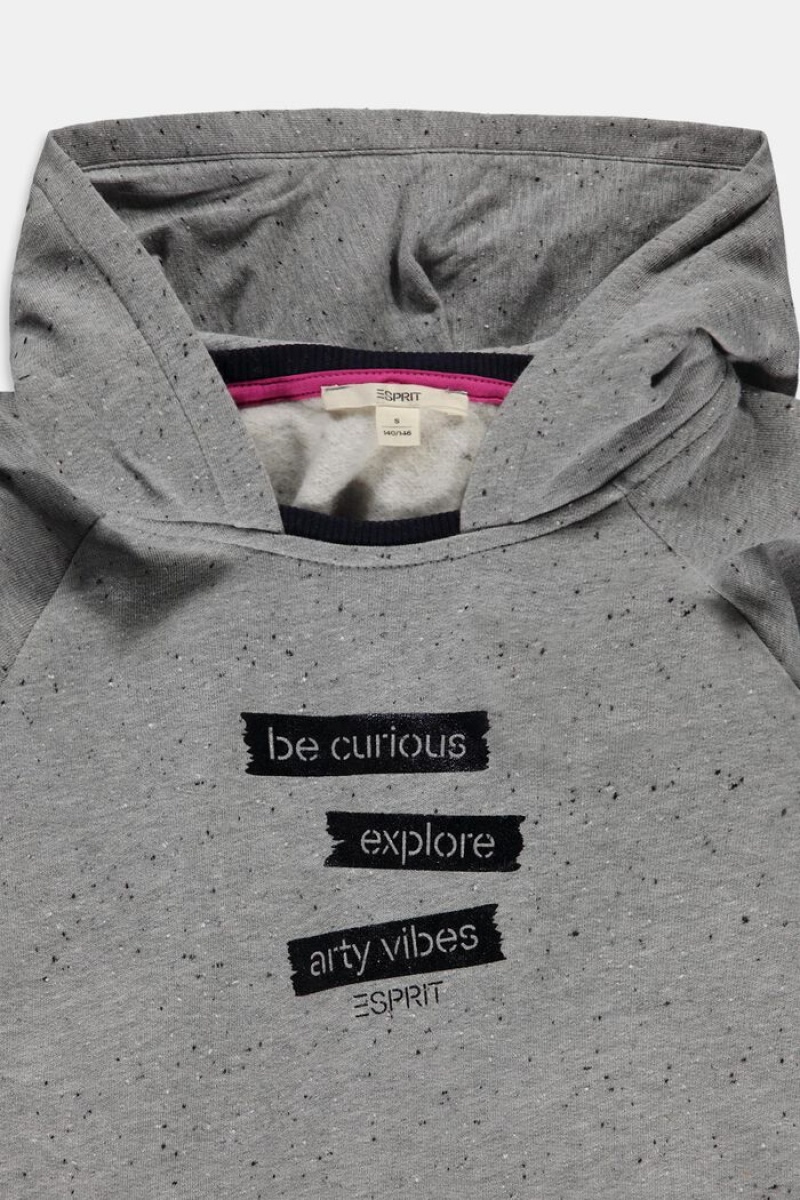 Dětské Šaty Esprit Hoodie Šedé | KMS324617