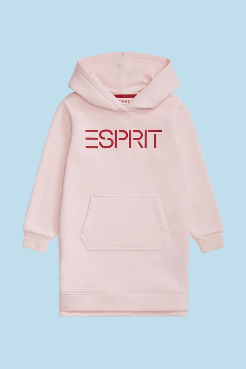 Dětské Šaty Esprit Logo Print Růžové | ABE942658