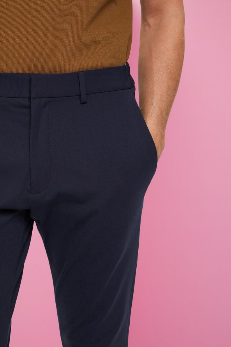 Pánské Blejzry Esprit Piqué Tmavě Blankyt | FST027961