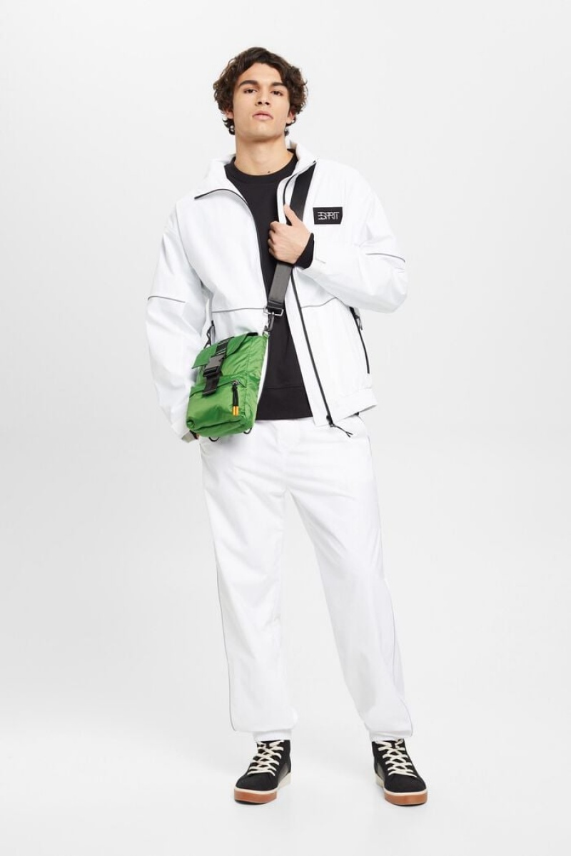 Pánské Bundy Esprit Oversized Windbreaker Bílé | RBH461253