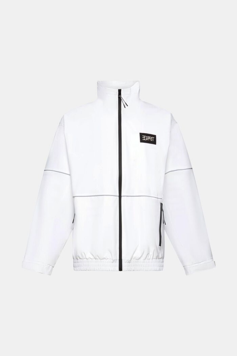 Pánské Bundy Esprit Oversized Windbreaker Bílé | RBH461253