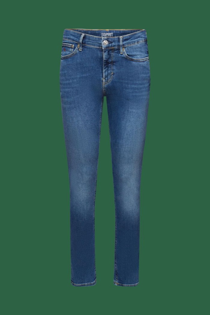 Pánské Džíny Esprit Mid-rise Hubená Blankyt | ANS451068