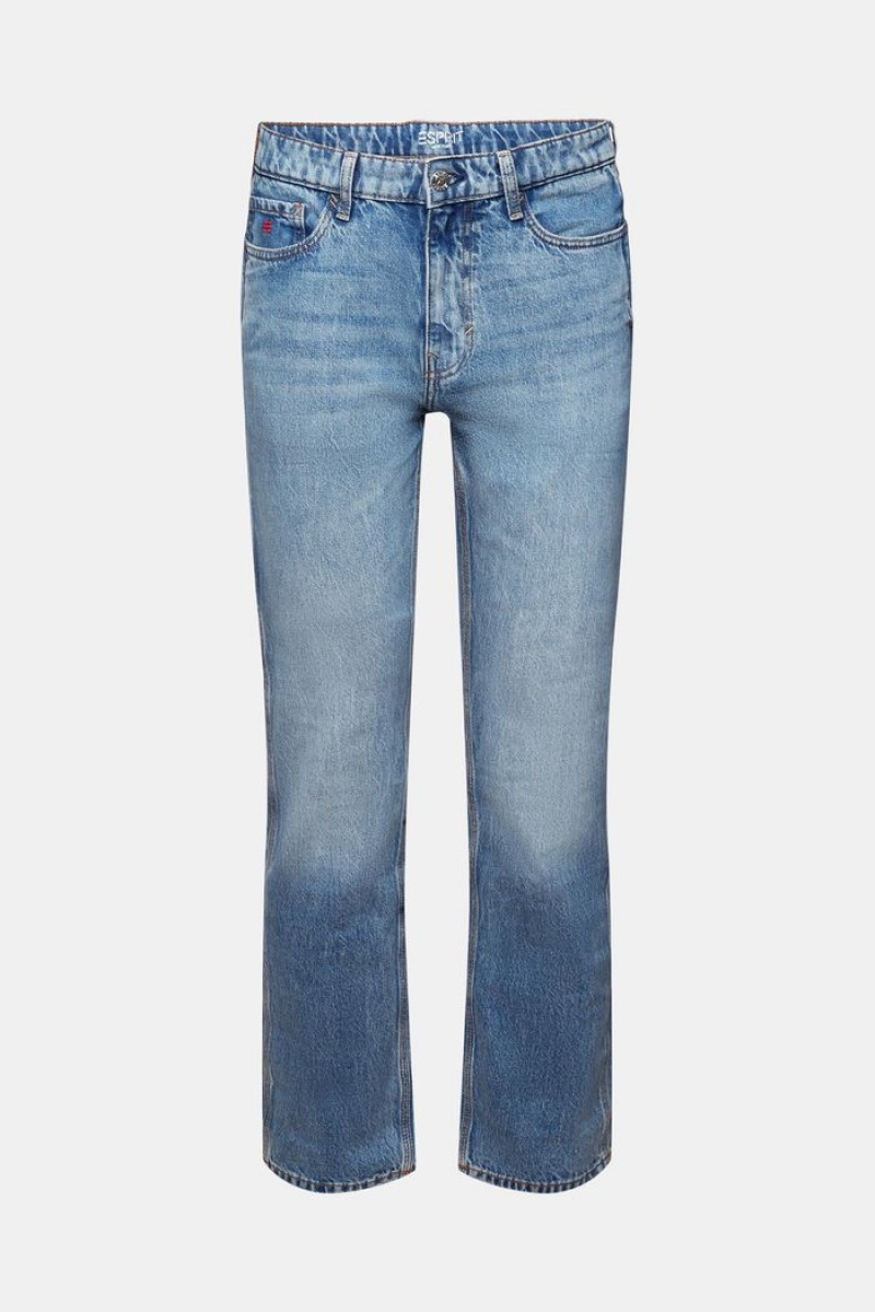 Pánské Džíny Esprit Mid-rise Rovný Carpenter Blankyt | PSZ730295