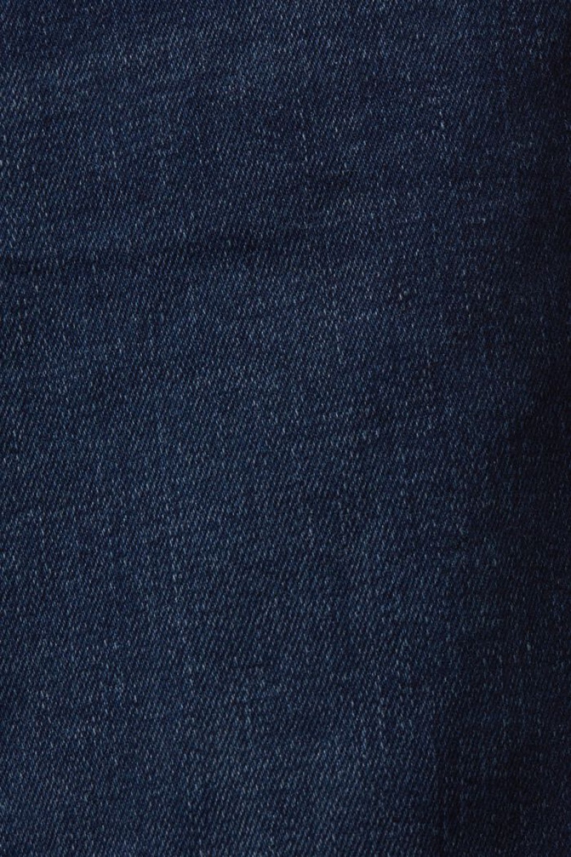 Pánské Džíny Esprit Mid-rise Slim Blankyt Tmavě | ZLI581736