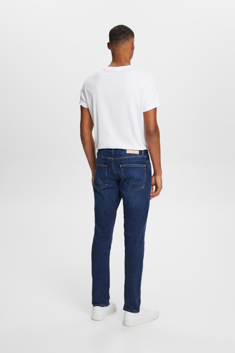 Pánské Džíny Esprit Slim Fit Stretch Blankyt Světle | OXQ719468