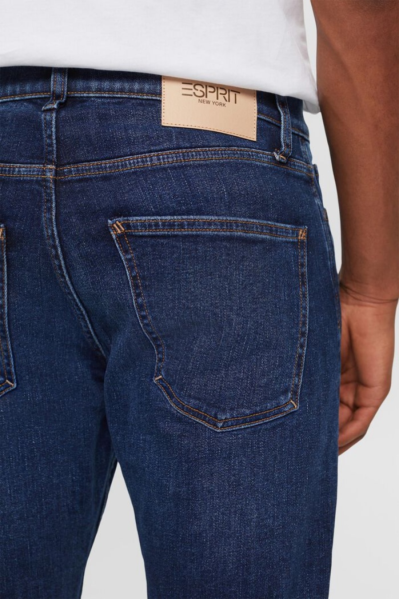 Pánské Džíny Esprit Slim Fit Stretch Blankyt Světle | OXQ719468