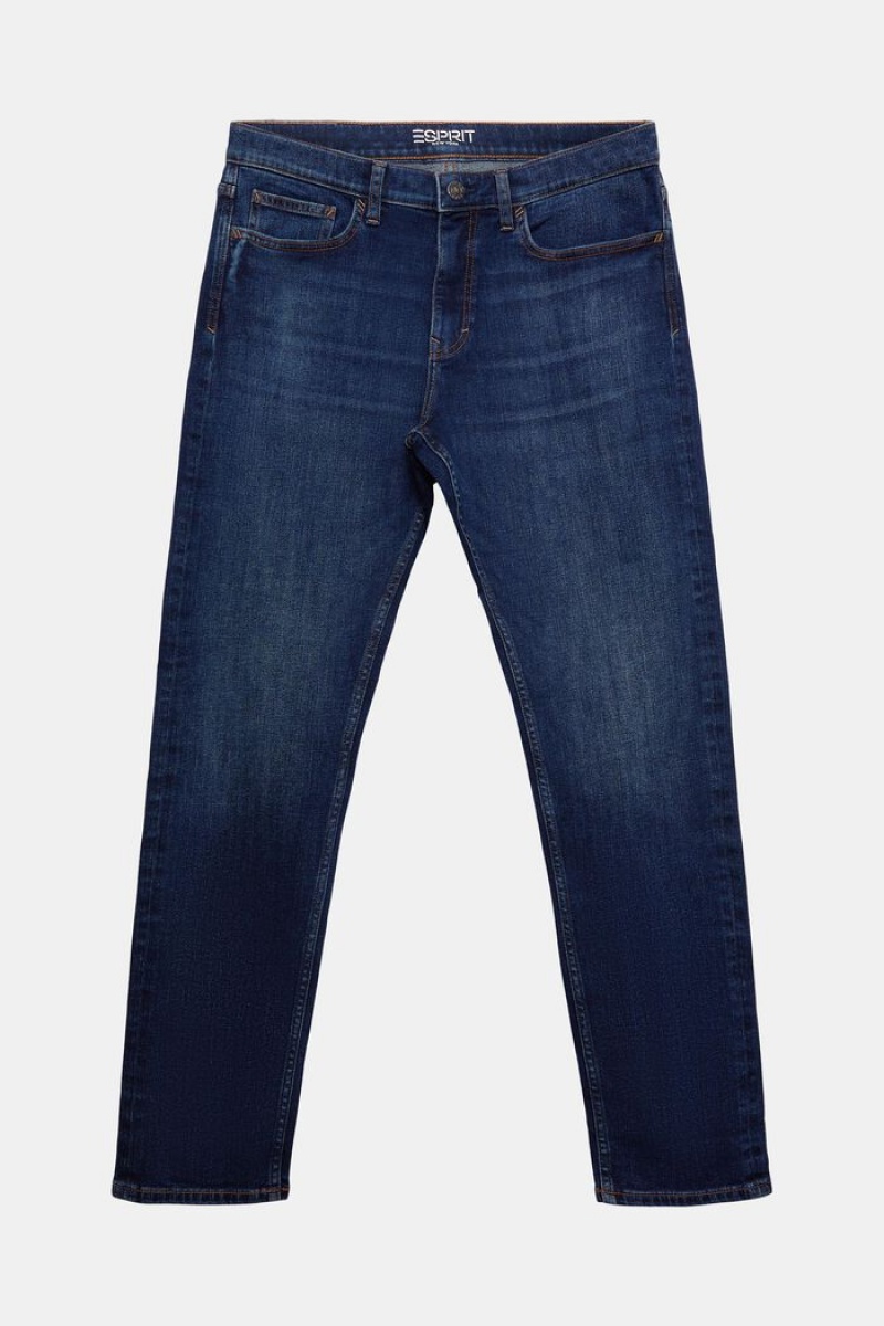 Pánské Džíny Esprit Slim Fit Stretch Blankyt Světle | OXQ719468