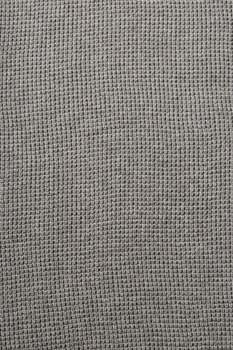 Pánské Jumpers Esprit Bavlněné Zip Troyer Šedé | TUM812374