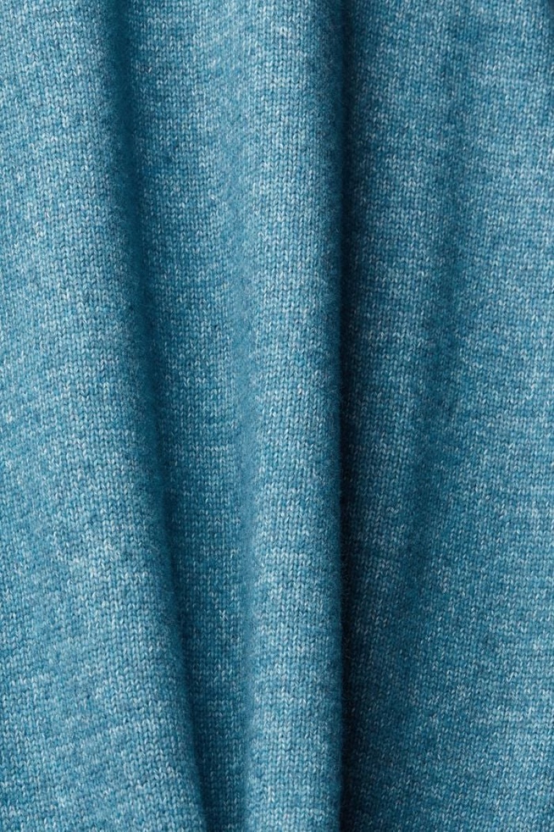 Pánské Jumpers Esprit Crewneck Tmavě Tyrkysové | ABJ780295
