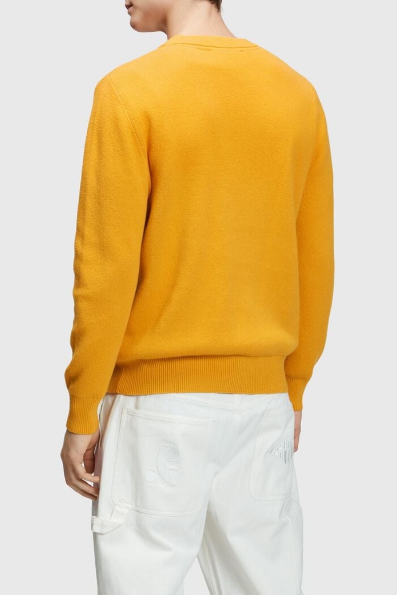 Pánské Jumpers Esprit Crewneck With Cashmere Žluté | OAP396187
