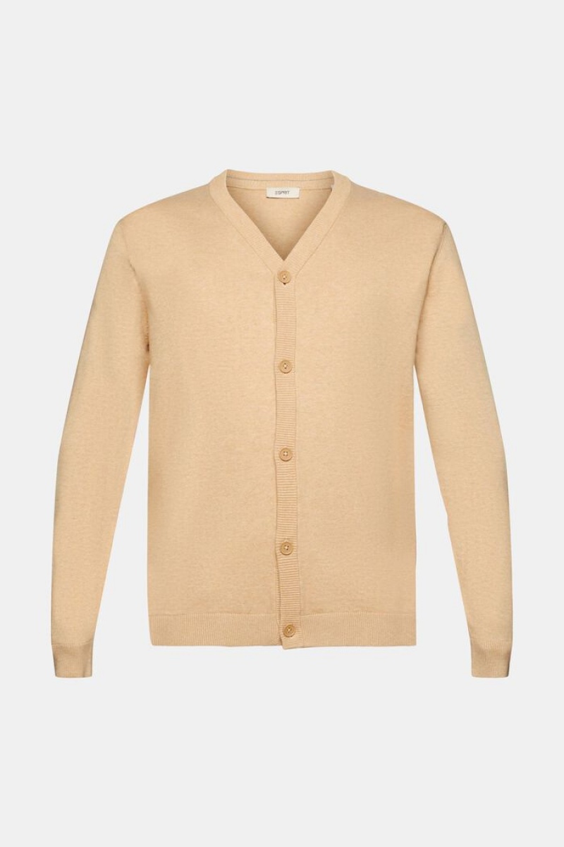 Pánské Jumpers Esprit Knit Béžový | WZS983012