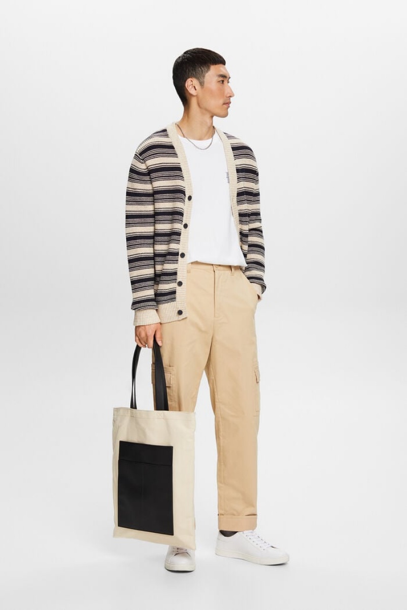 Pánské Kalhoty Esprit Cargo With Turn-up Hem Hnědé | BYG941568