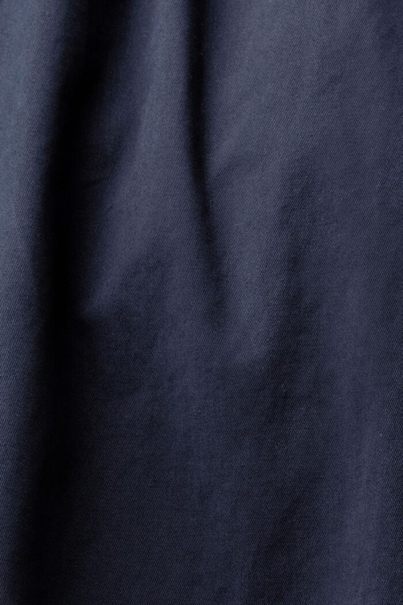 Pánské Kalhoty Esprit Chinos With A Cargo Pocket Tmavě Blankyt | XBN673958
