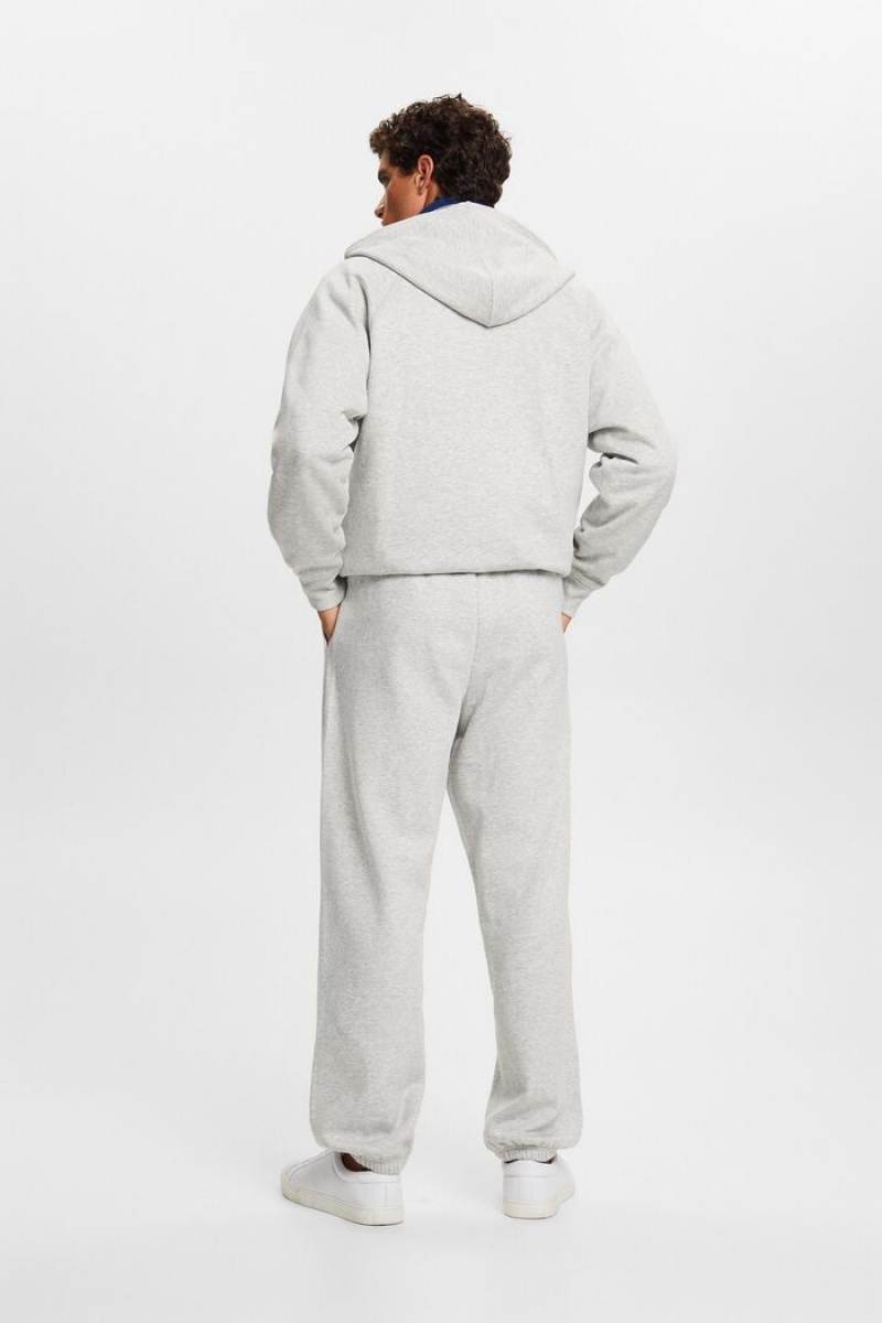 Pánské Kalhoty Esprit Embroidered Světle Šedé | GZL925071
