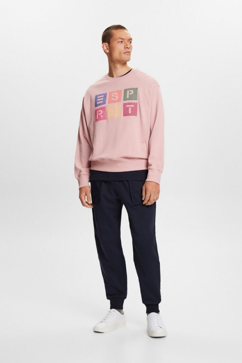 Pánské Kalhoty Esprit Mixed Media Cargo Tmavě Blankyt | CNX837690