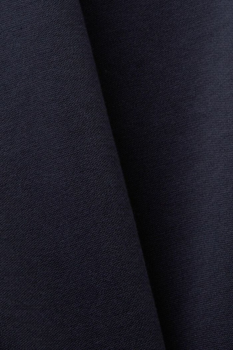 Pánské Kalhoty Esprit Mixed Media Cargo Tmavě Blankyt | CNX837690