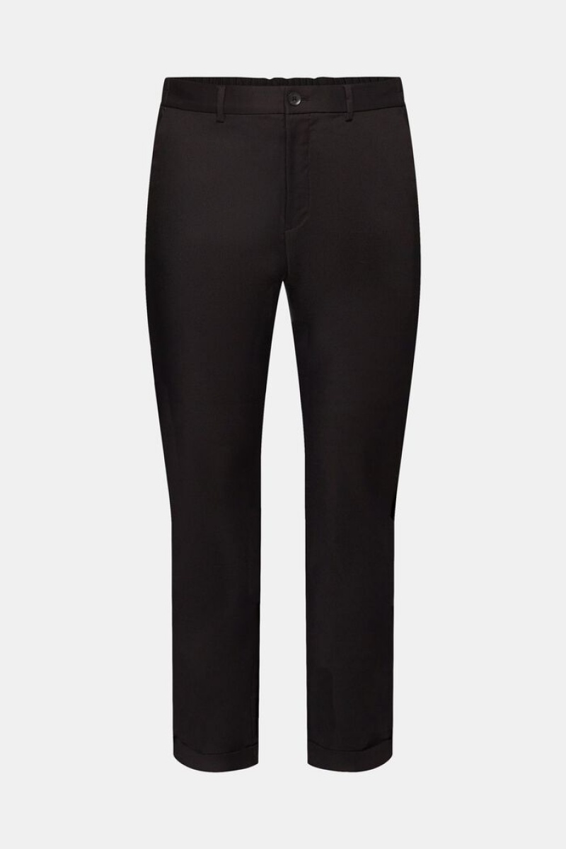 Pánské Kalhoty Esprit Slim Fit Černé | RHW253980