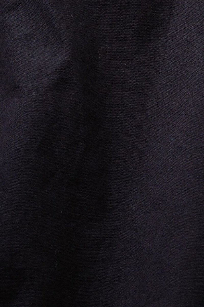 Pánské Košile Esprit Bavlněné Utility Černé | UPV481609