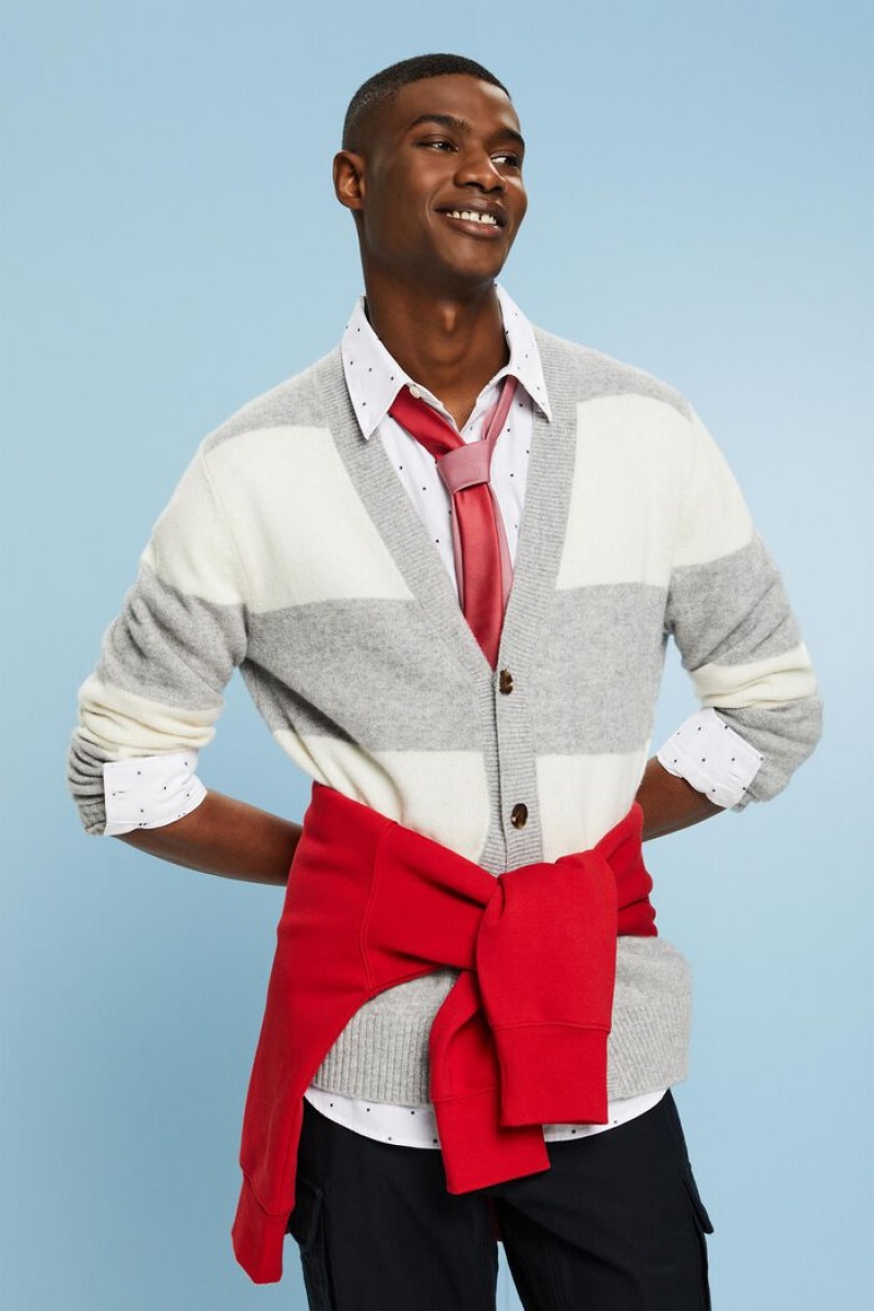 Pánské Košile Esprit Embroidered Bavlněné Slim Fit Bílé | NQW413926