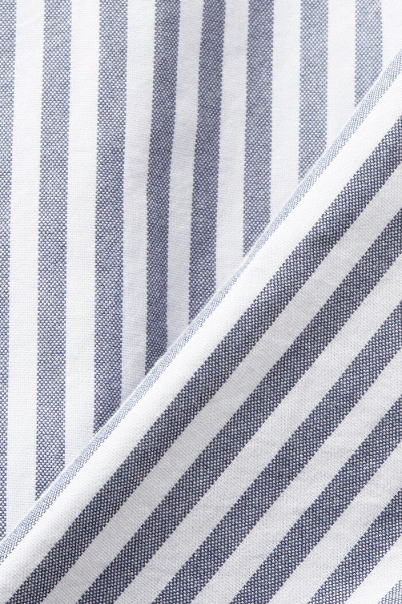 Pánské Košile Esprit Oxford Stripe Button-down Šedé Blankyt | WFA105378