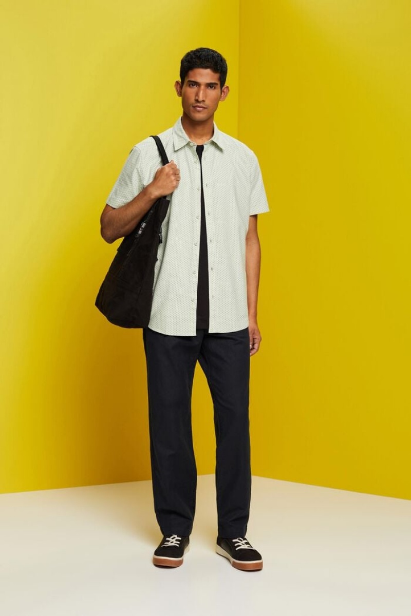 Pánské Košile Esprit Printed Button Down Světle Zelene | XGJ796104