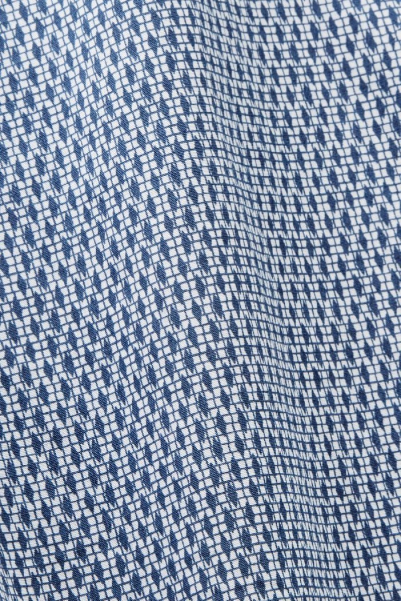 Pánské Košile Esprit Printed Relaxed Fit Bavlněné Šedé Blankyt | LEB792845