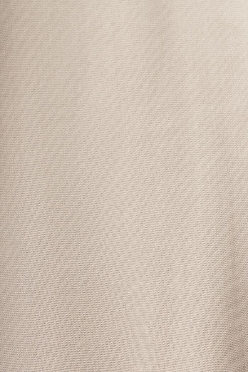 Pánské Košile Esprit Satin Longsleeve Světle Šedé Hnědé | FKN165942
