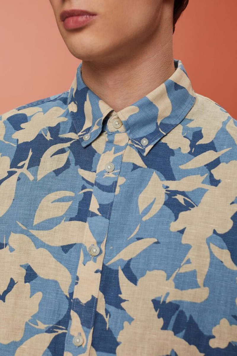 Pánské Košile Esprit Shirts Woven Blankyt | AYH021647