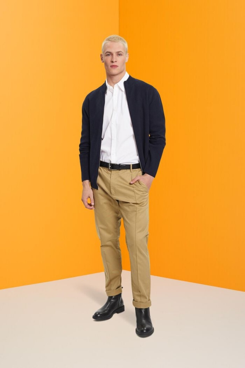 Pánské Košile Esprit Slim Fit Bavlněné Bílé | CXO739628