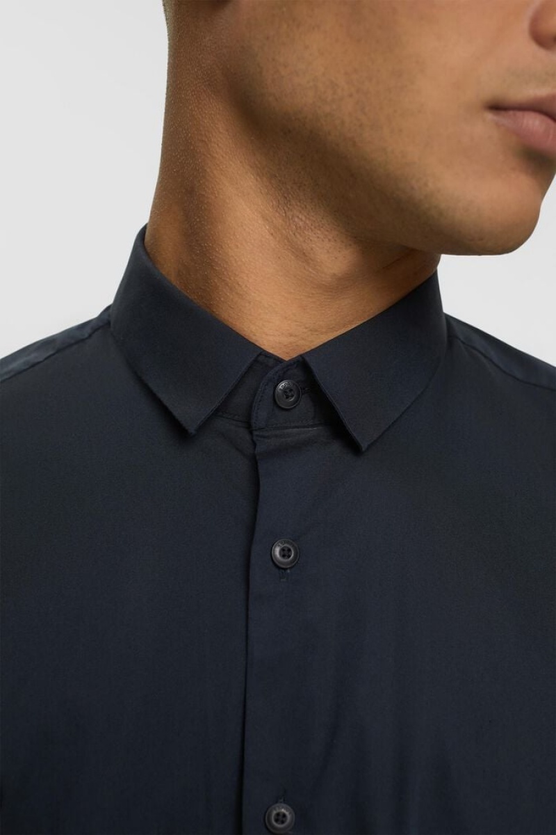 Pánské Košile Esprit Slim Fit Černé | DTL501872