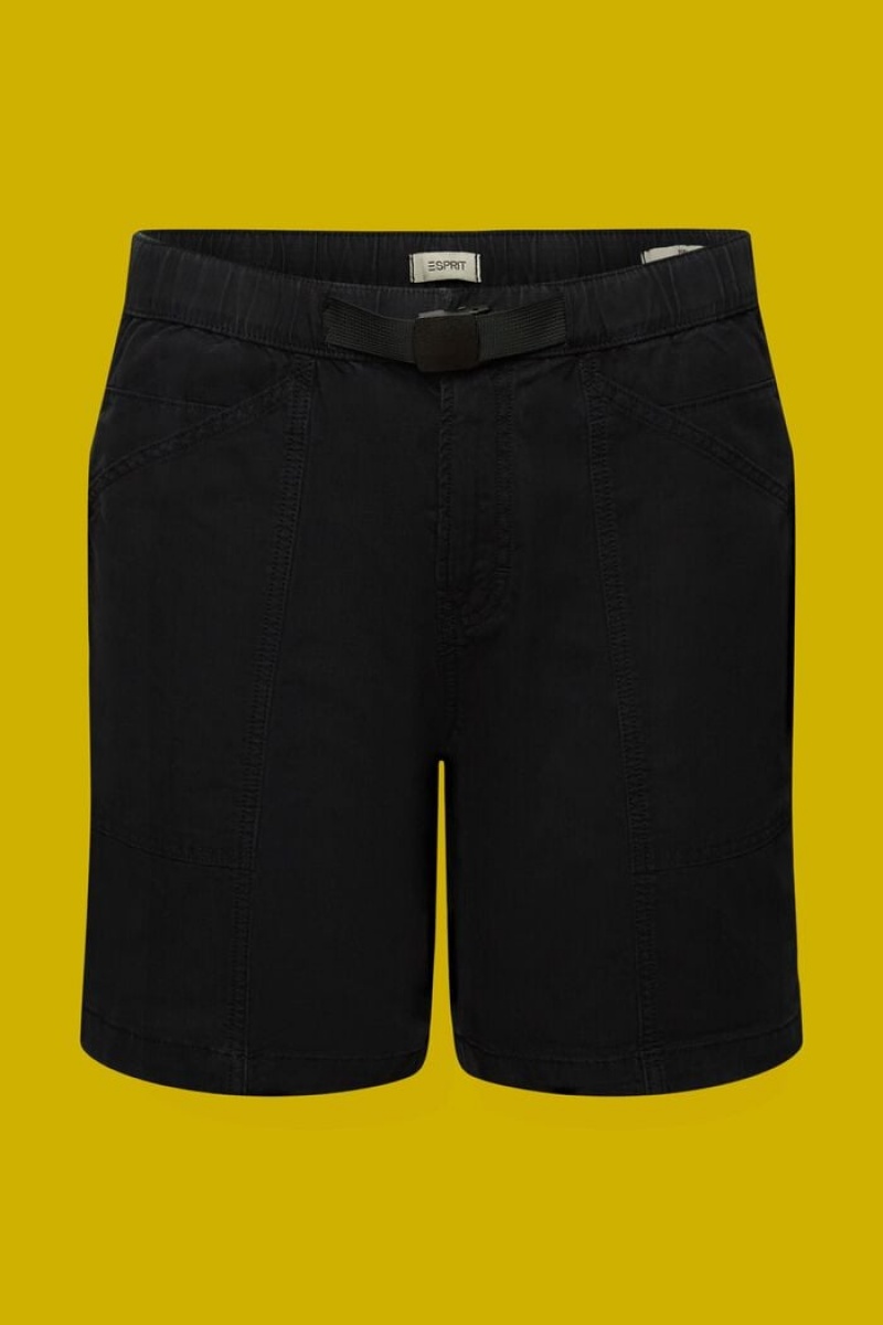 Pánské Kraťasy Esprit Denim Černé Tmavě | QLF039751