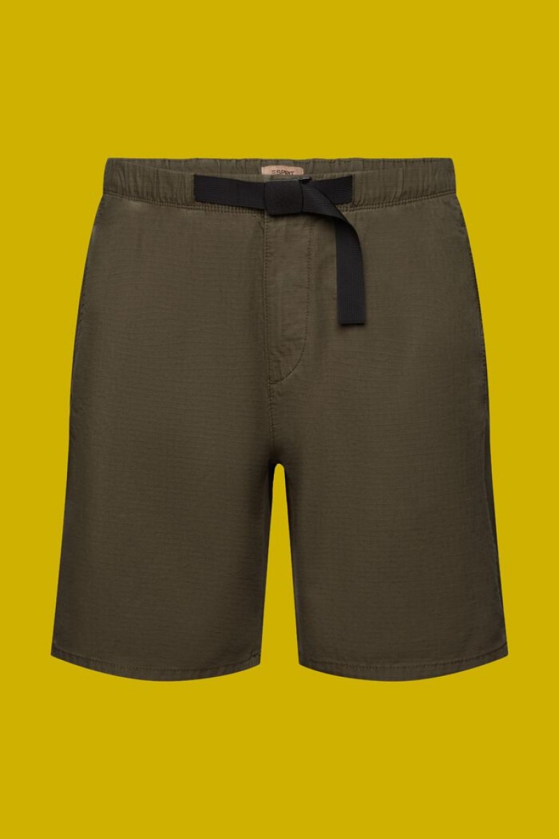 Pánské Kraťasy Esprit With A Drawstring Hnědožlutý Zelene | HCO380671