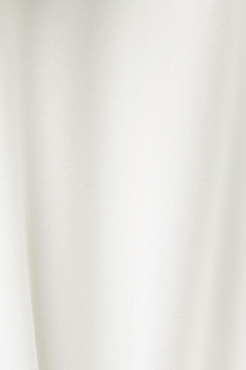 Pánské Mikina s Kapucí Esprit Logo Print Bílé | KRE217463
