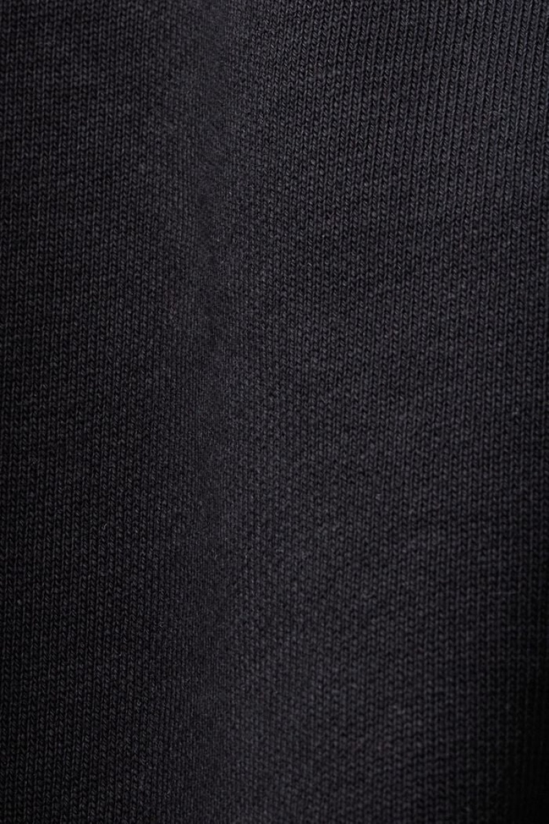 Pánské Mikina s Kapucí Esprit Print,100% Bavlněné Černé | HCQ263894