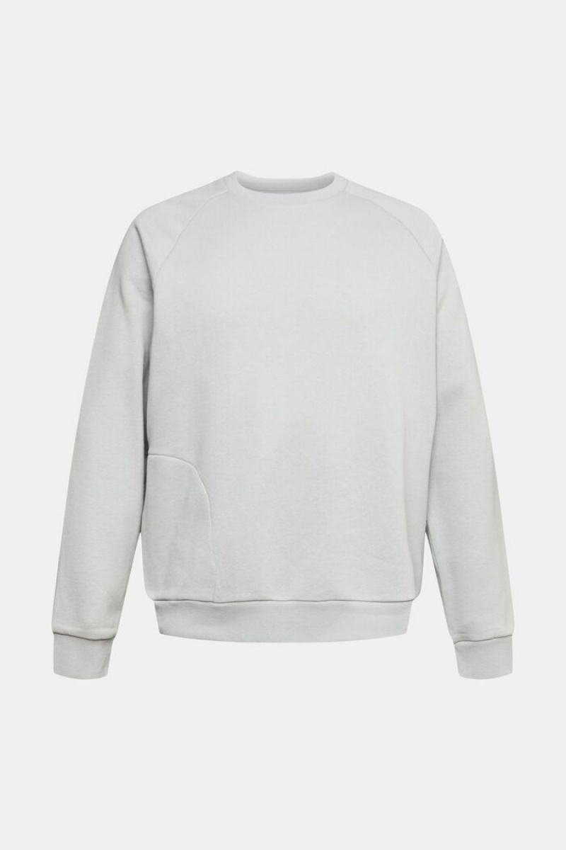 Pánské Mikiny Esprit A Zip Pocket Světle Šedé | XMD137950