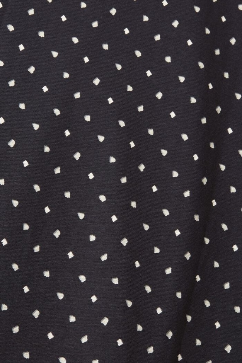 Pánské Polo Triko Esprit All-over Pattern Černé | EGB196375