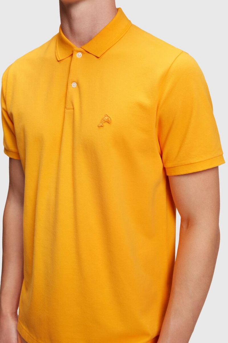 Pánské Polo Triko Esprit Dolphin Tenisové Club Classic Oranžové | DPY574321