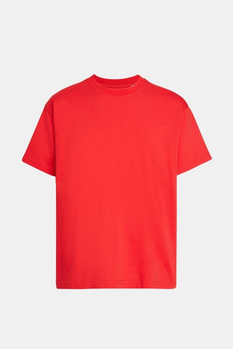 Pánské Tričko Esprit Grafická Reunion Logo Tee Červené | WTF142037