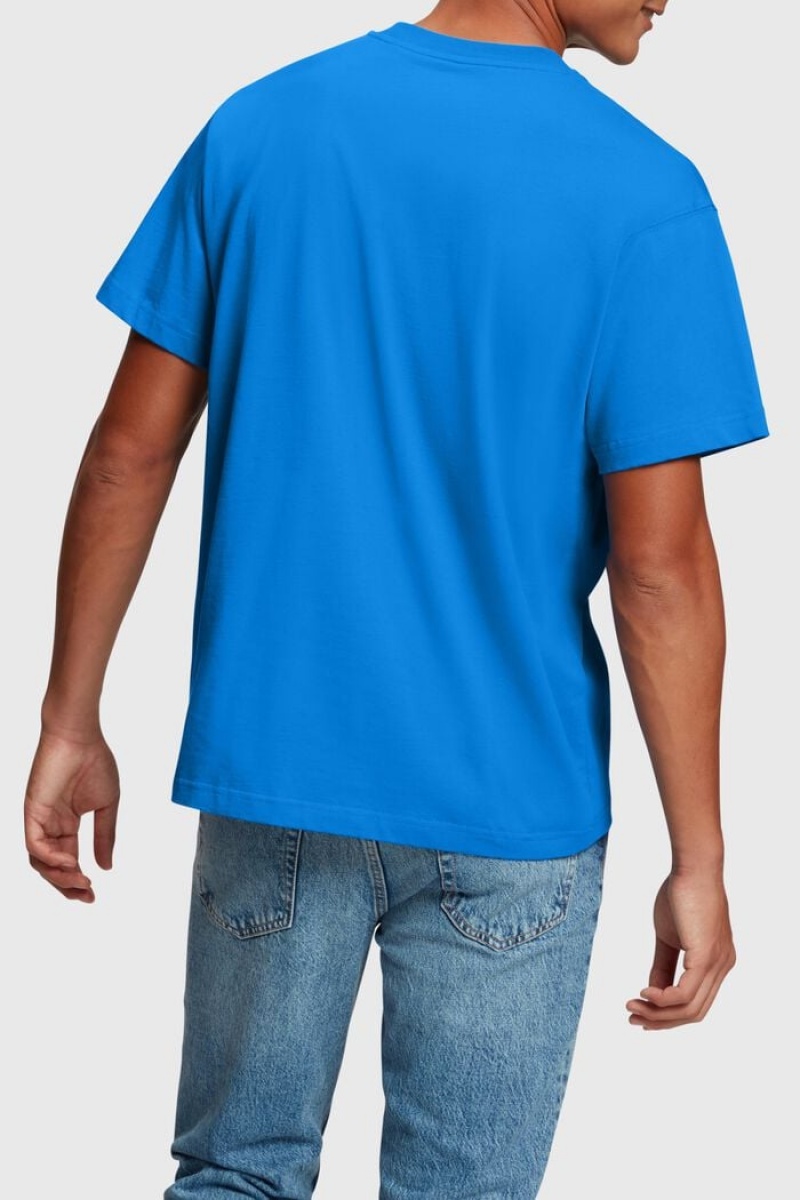 Pánské Tričko Esprit Grafická Reunion Logo Tee Blankyt | JBO789152