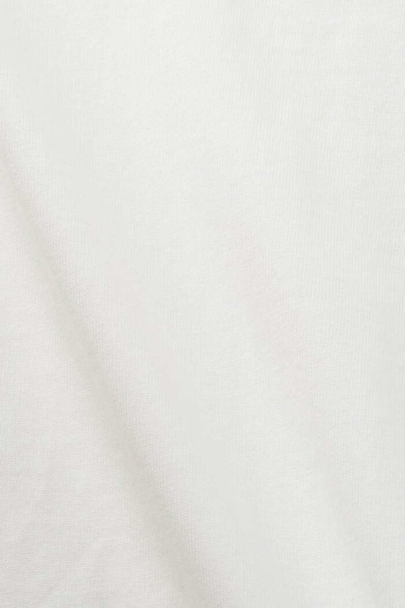 Pánské Tričko Esprit Logo Print Bavlněné Bílé | OPM408719